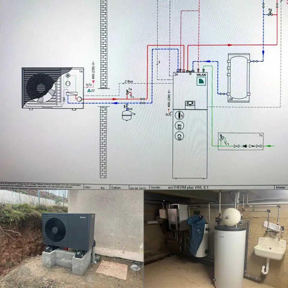 Einbau einer Wärmepumpe im Gebäudebestand